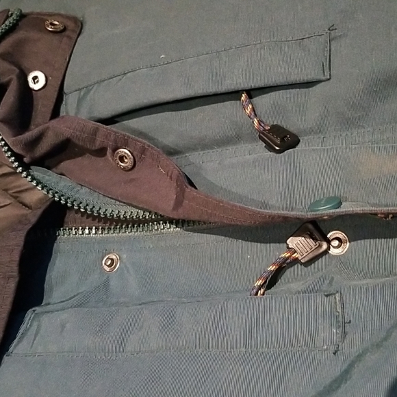 Men's Carhartt Forest Green Jacket multiple pockets sz XL - Picture 3 of 8